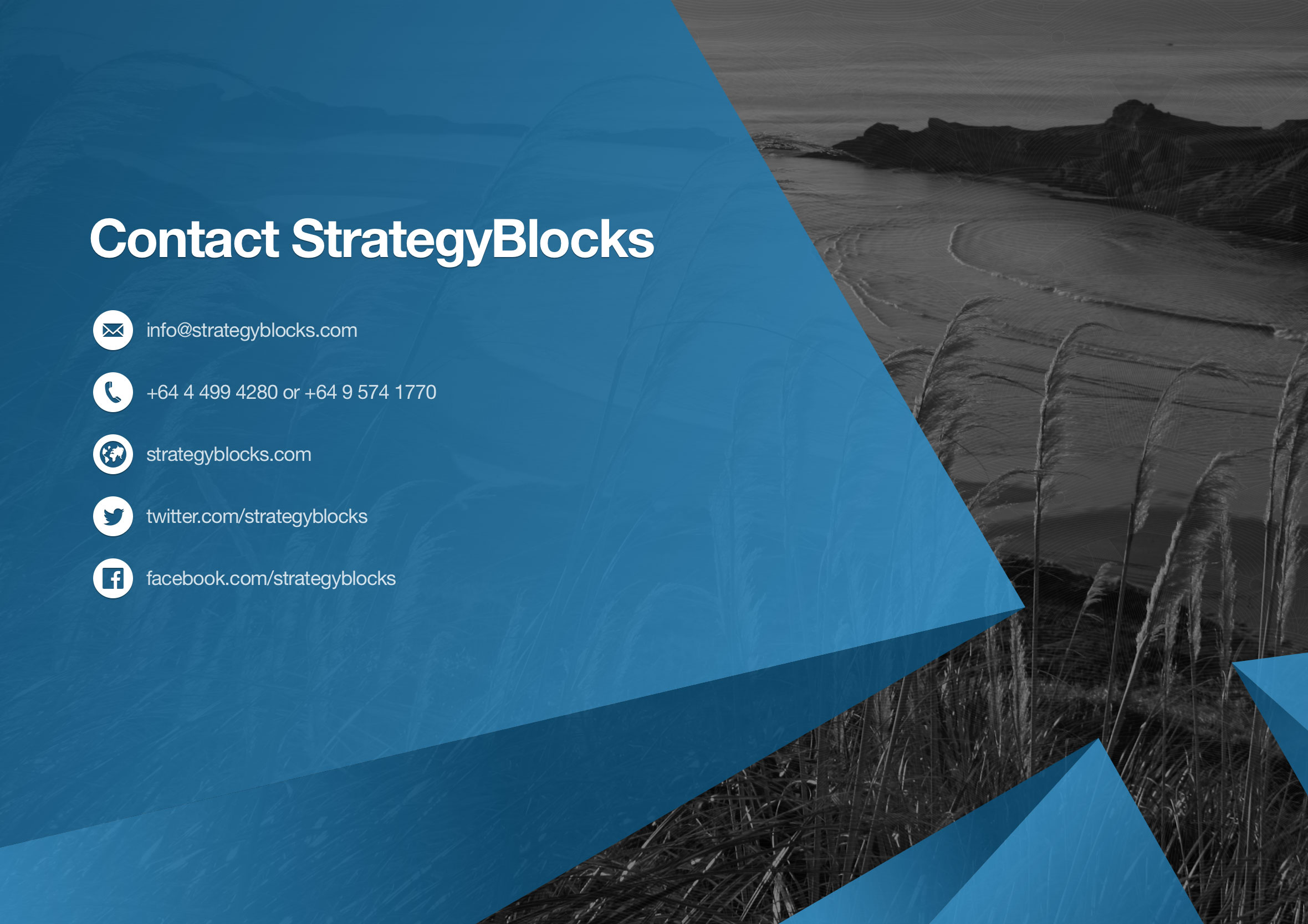 StrategyBlocks PowerPoint template call to action