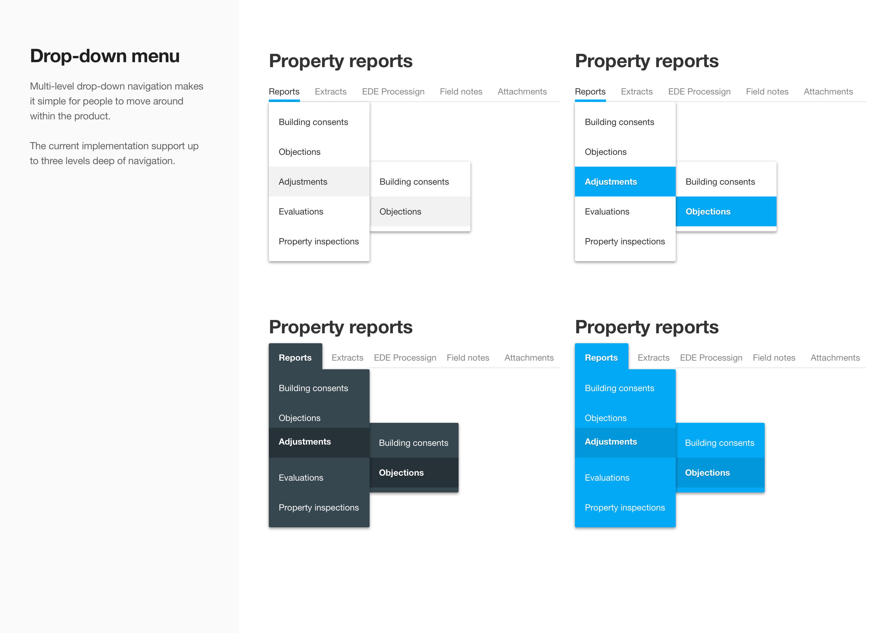 user-interface-library-drop-down-menu