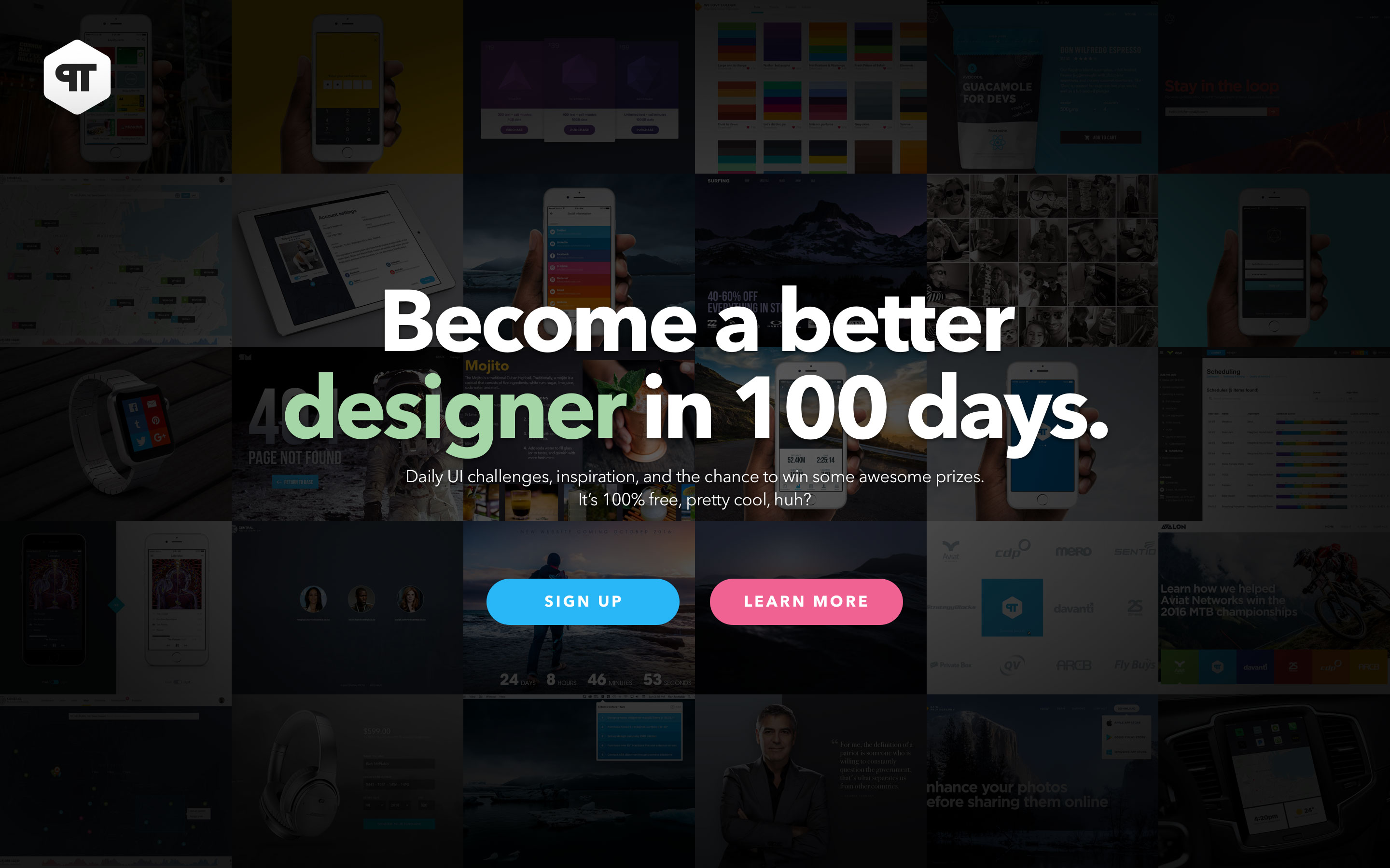 100-redesign-daily-ui-landing-page