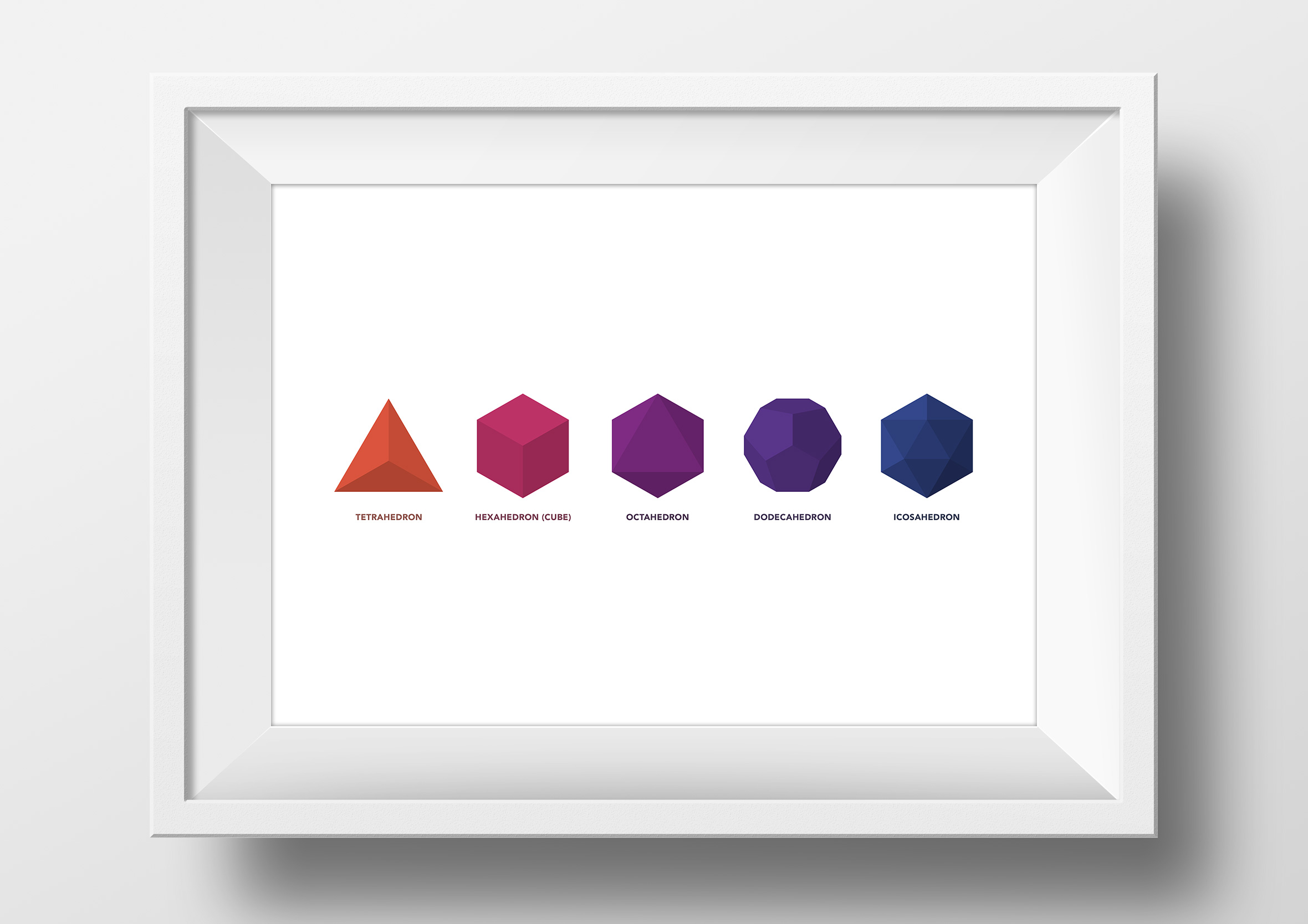 metatrons-cube-origami-app-framed-print