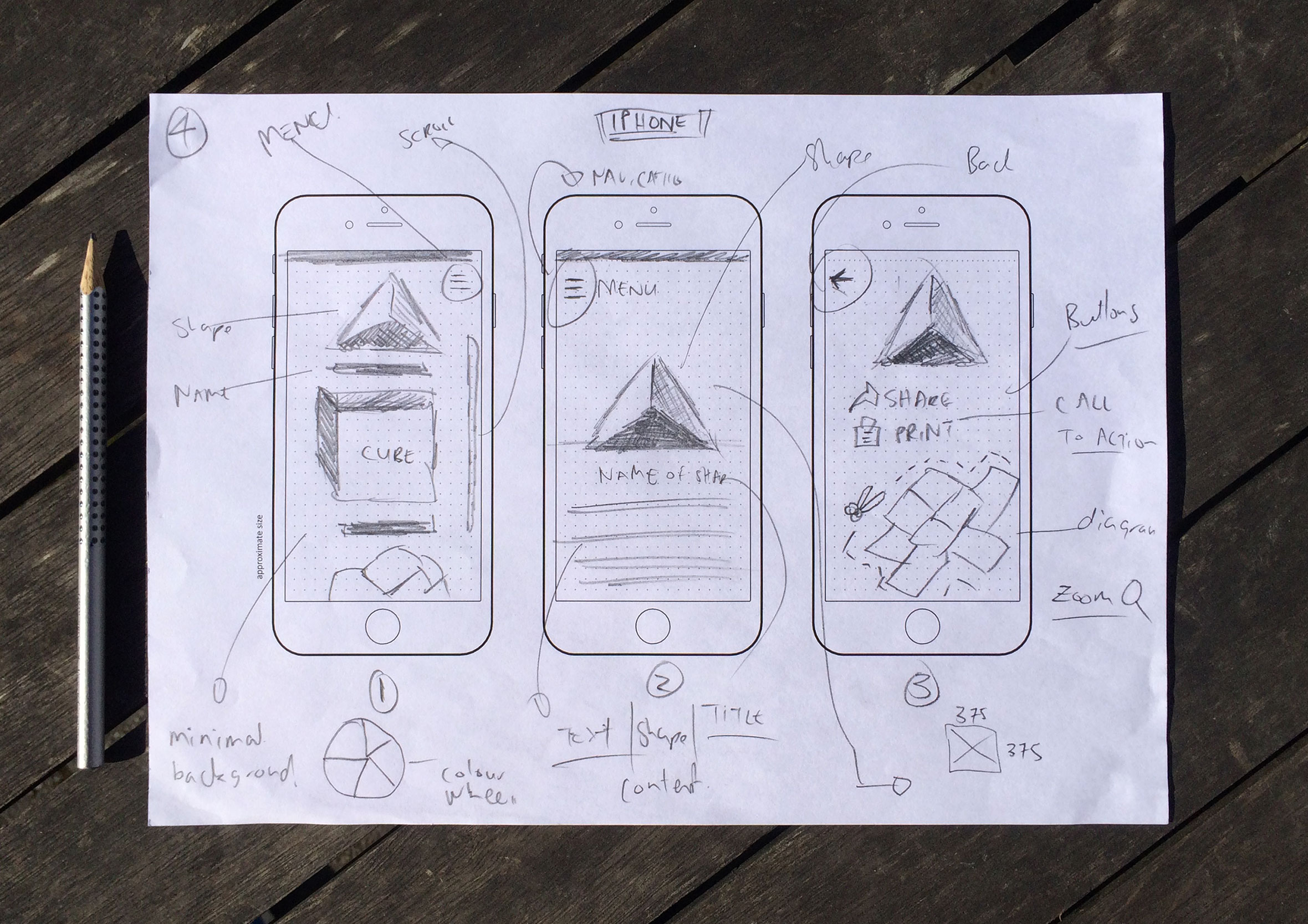 metatrons-cube-origami-app-sketch-iphone