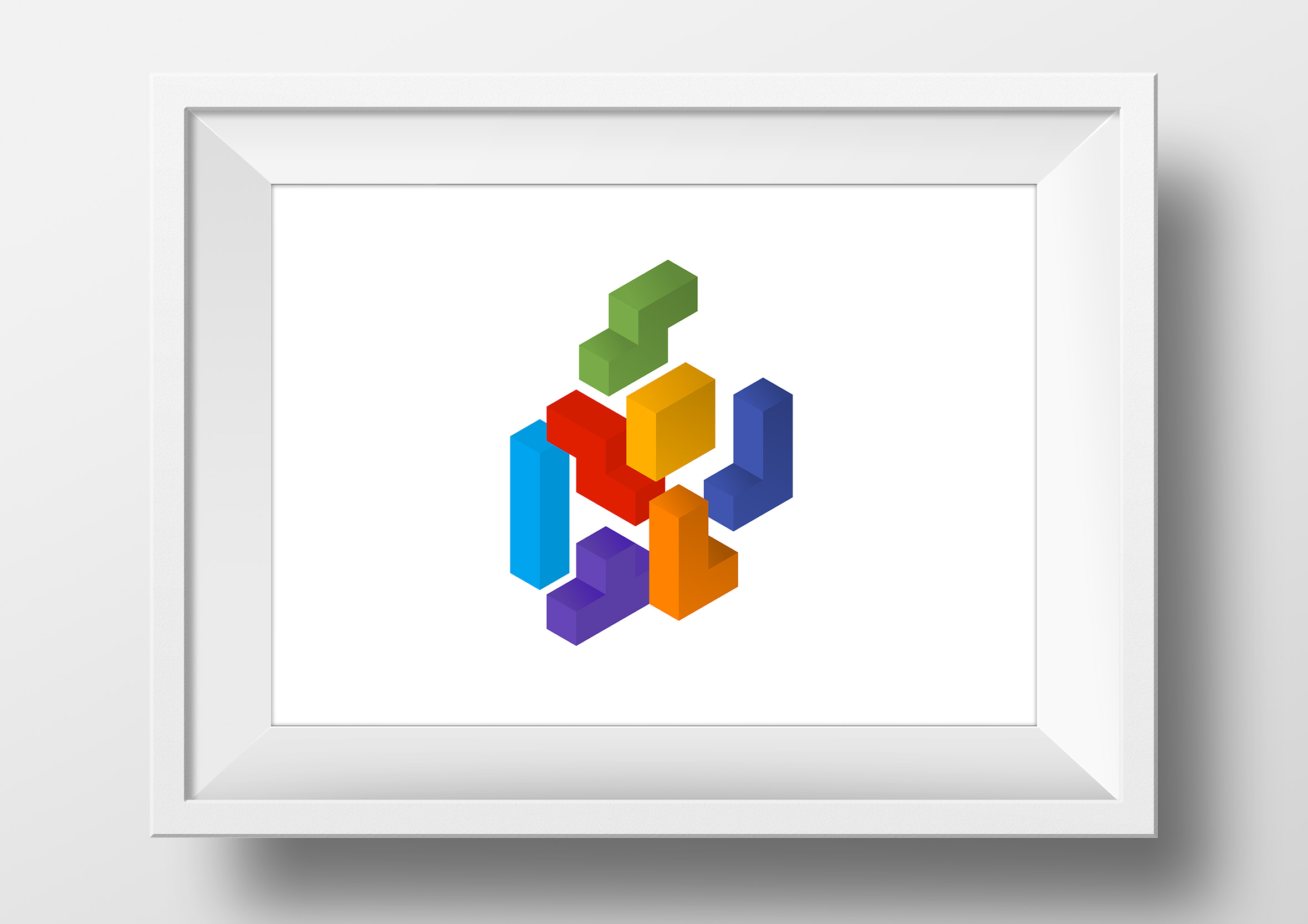 isometric-cubes-framed