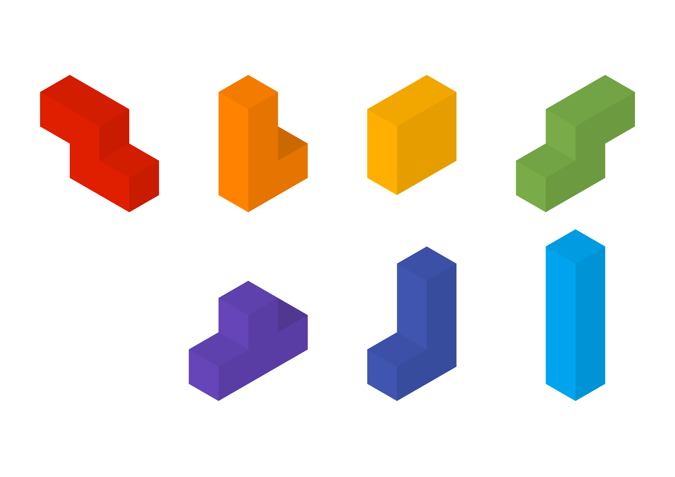 isometric-cubes-tetris-shapes