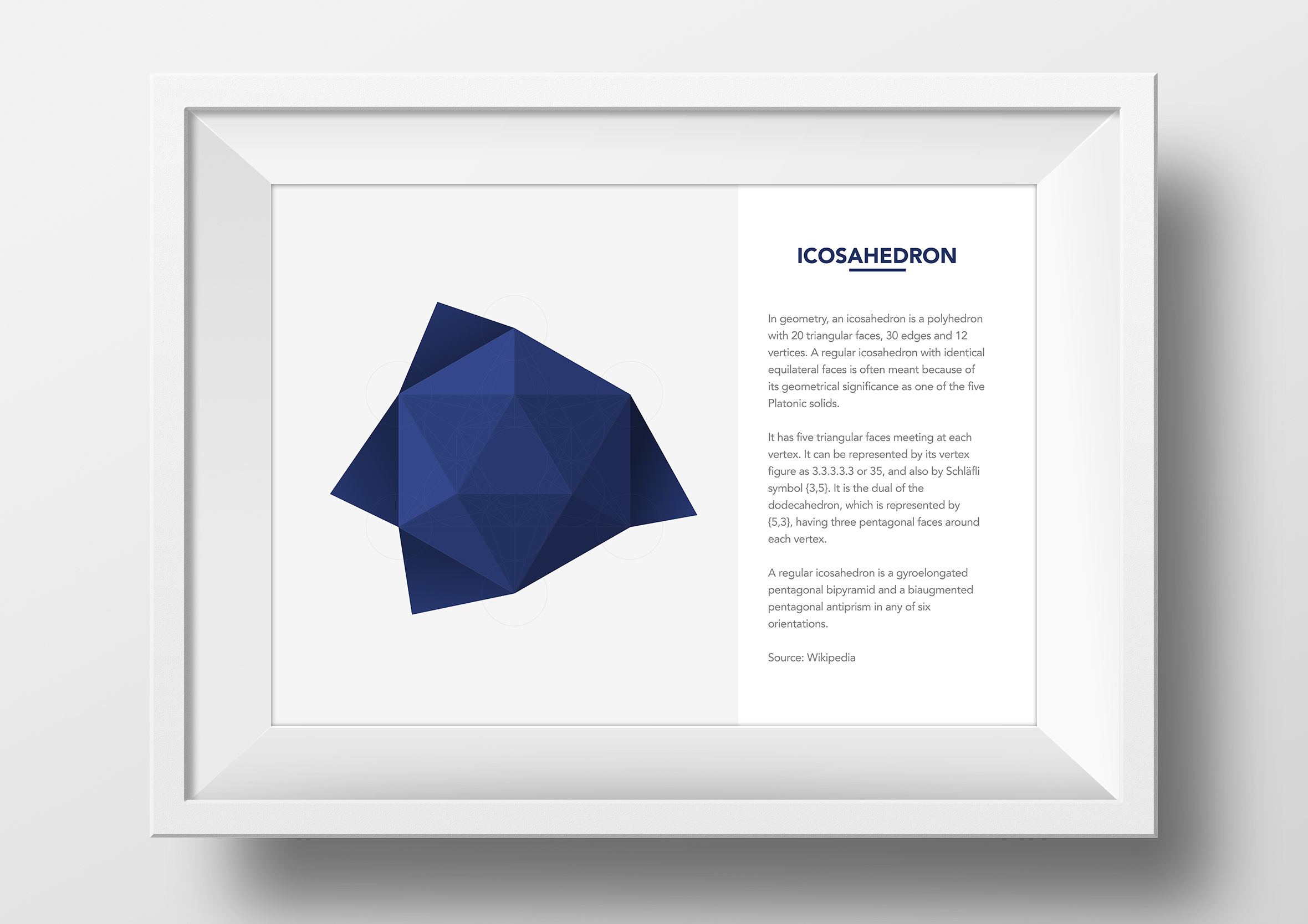 metatrons cube origami app single framed print icosahedron