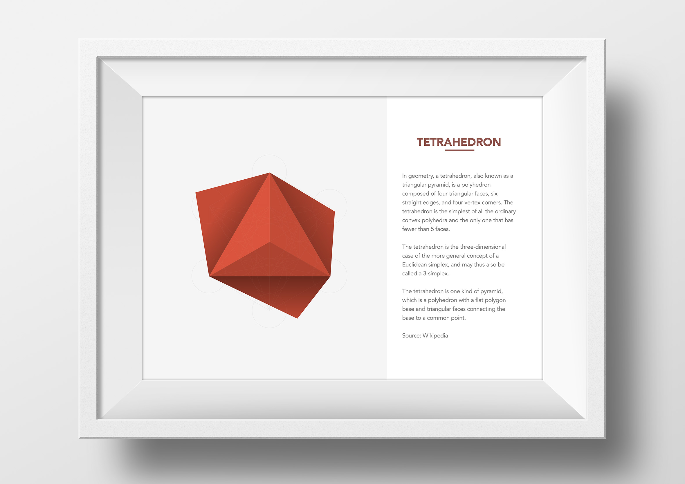 metatrons cube origami app single framed print tetrahedron