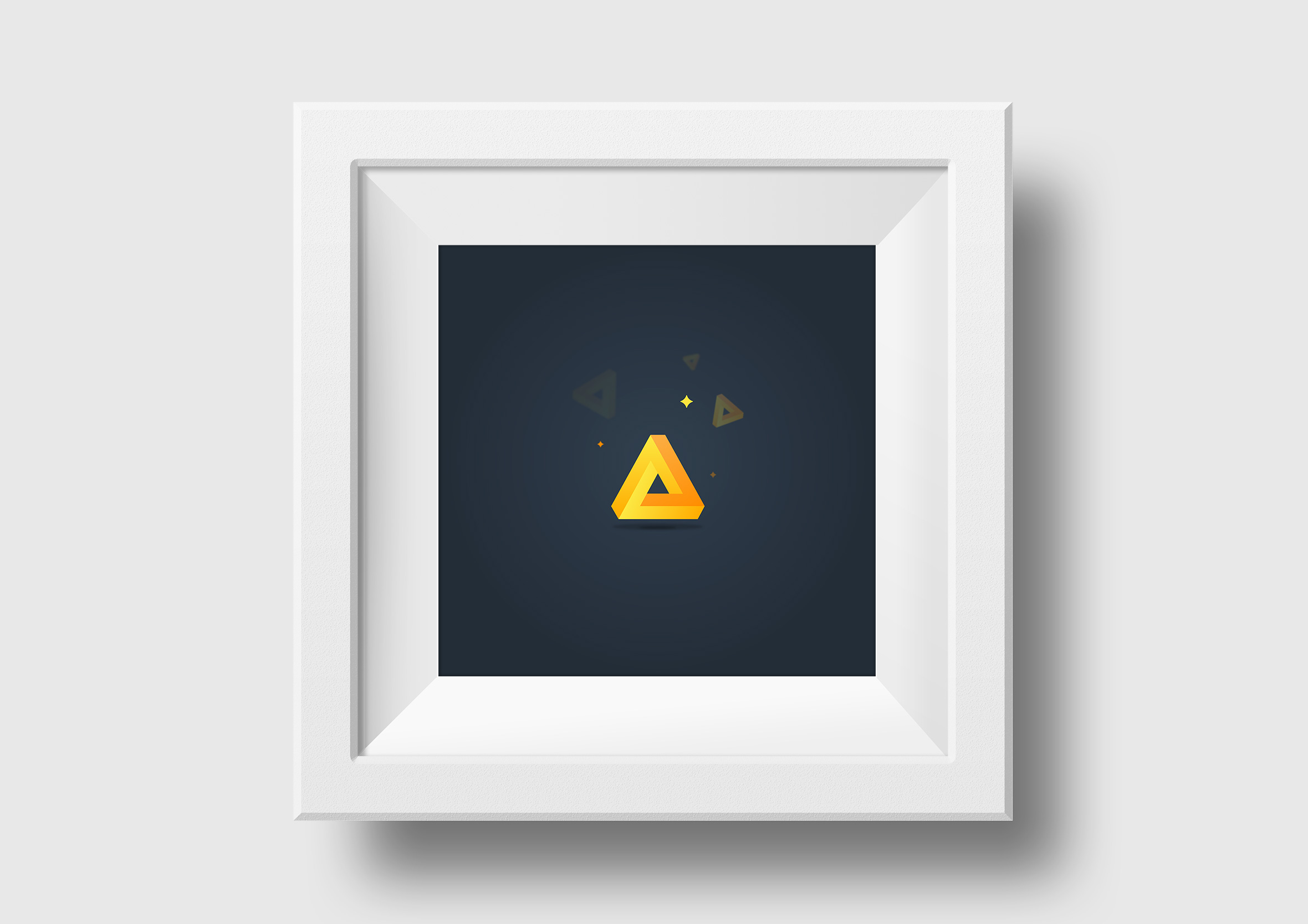 travel rewards square framed print impossible triangle