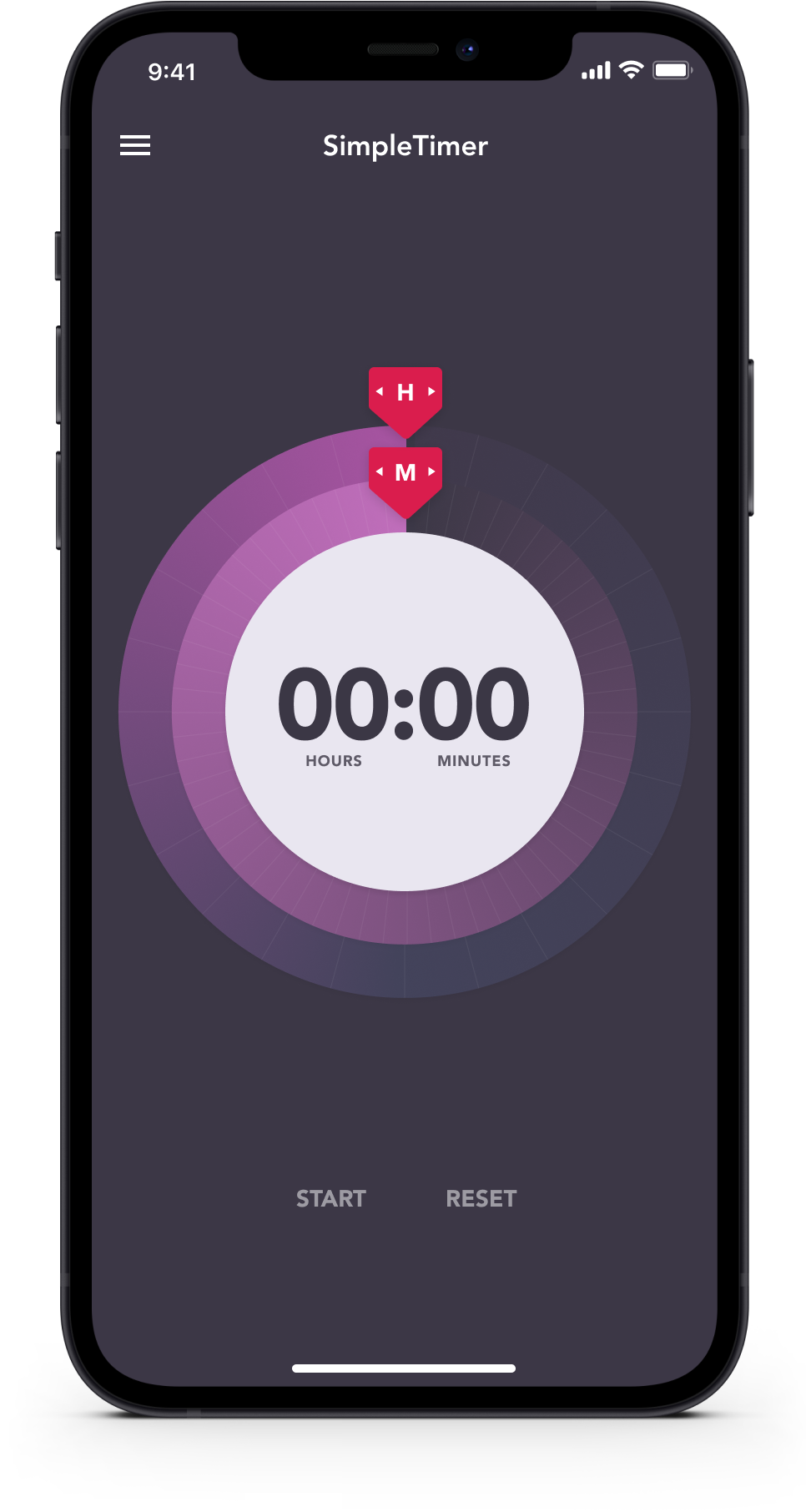 SimpleTimer iPhone app reset