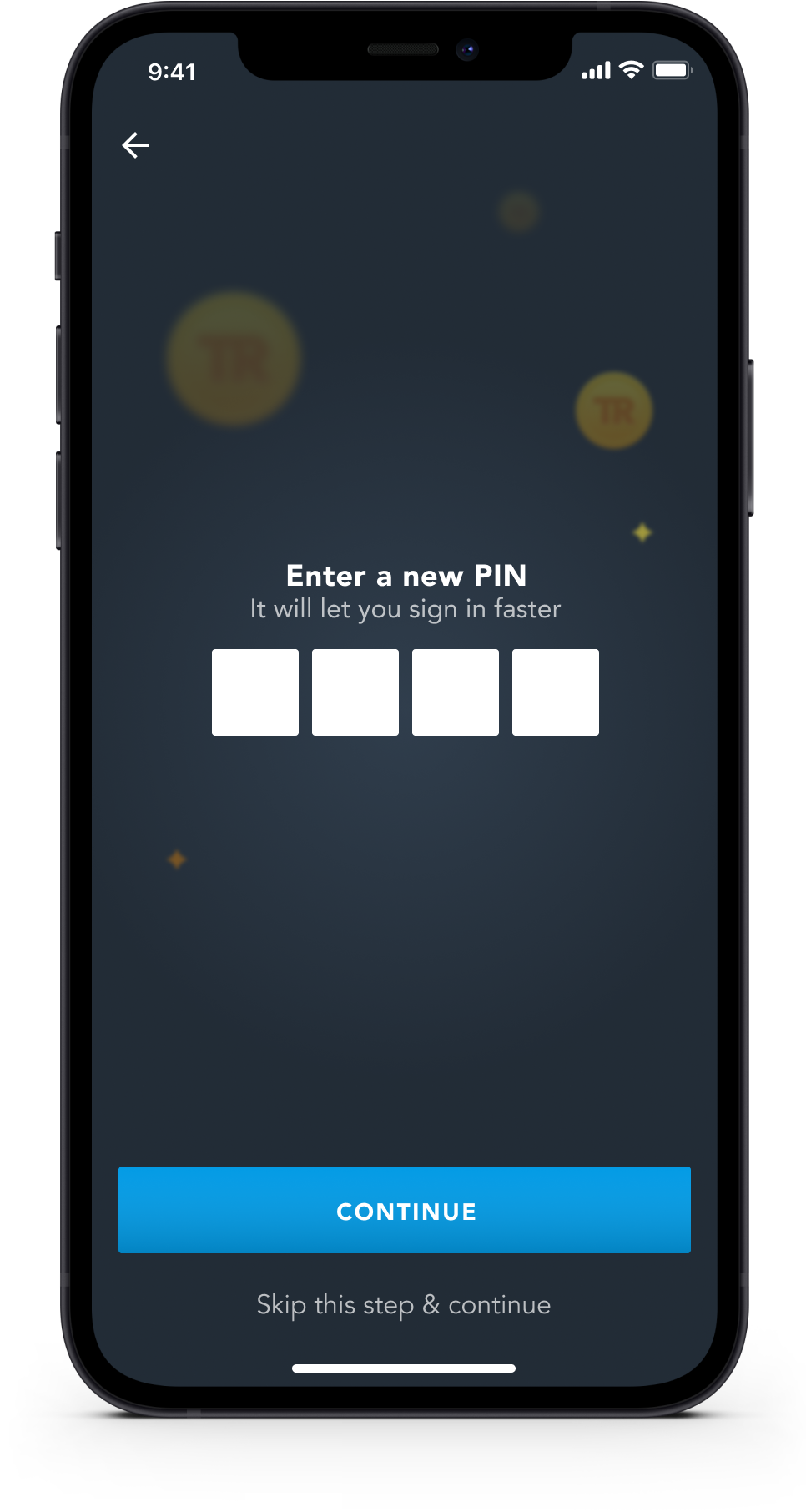 travel-rewards-app-enter-a-new-pin