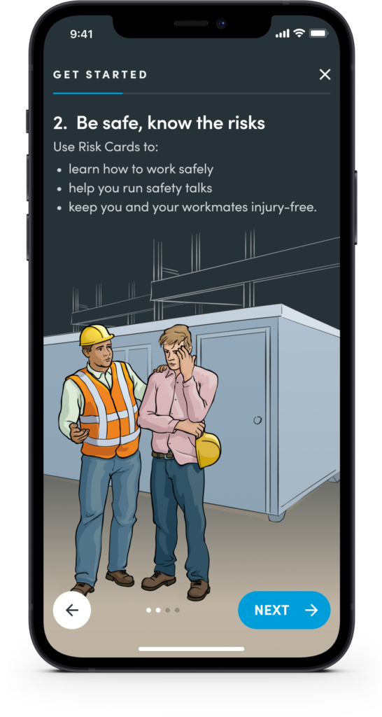 Health and safety risk app — User Experience (UX/UI) Wellington
