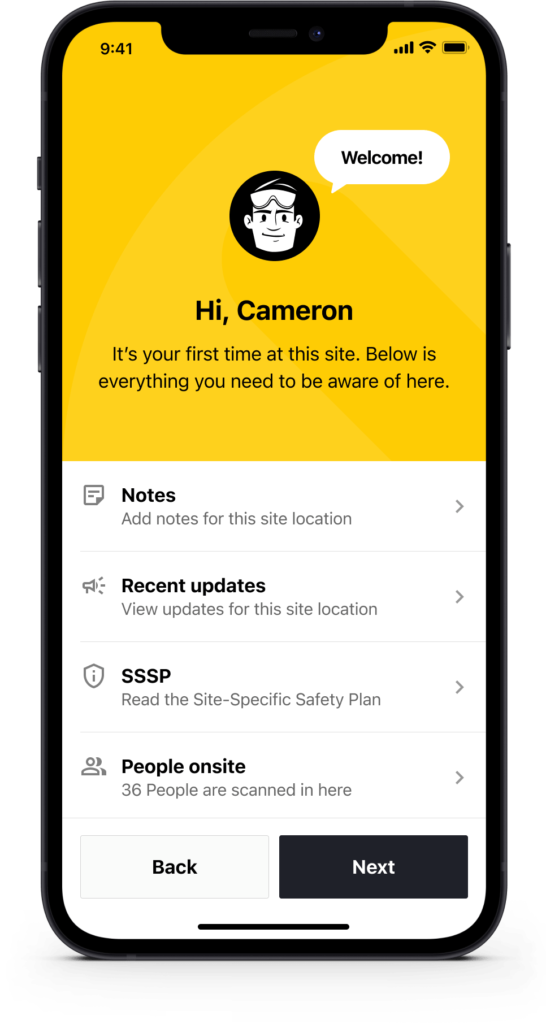 Worksite health & safety app — User Experience (UX/UI) Wellington