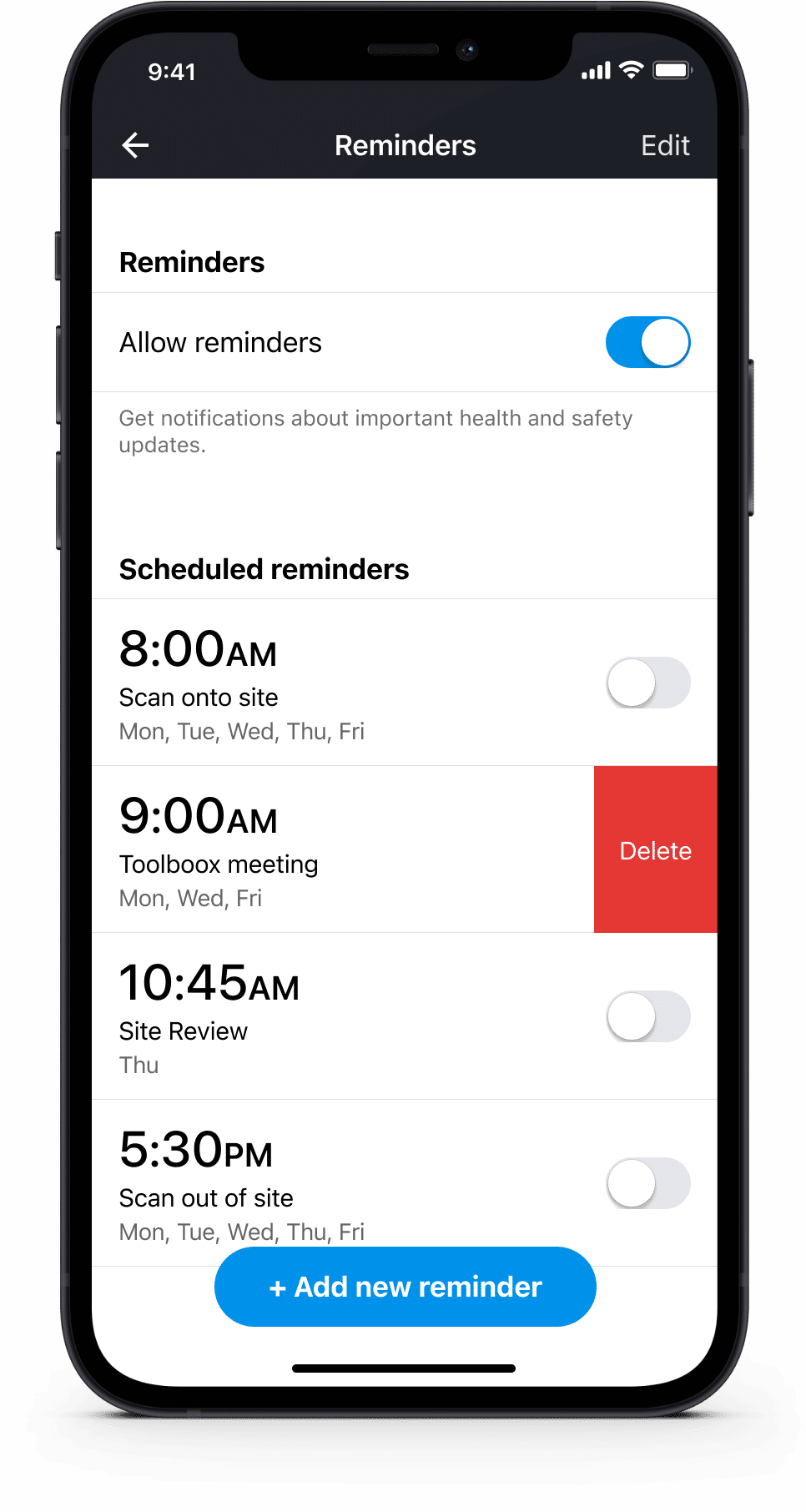 health-and-safety-app-reminders