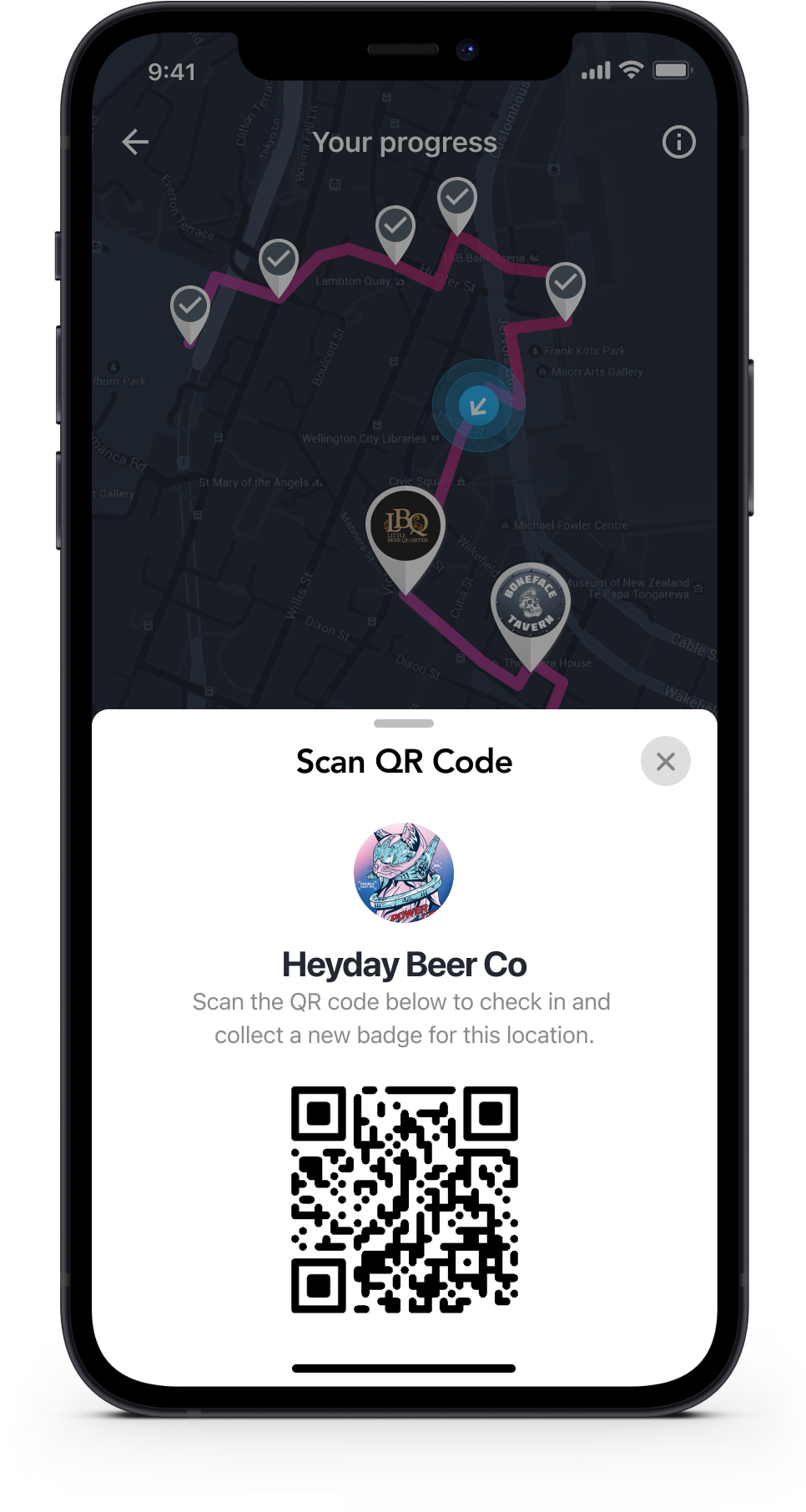 wellington-craft-beer-crawl-app-check-in-qr-code