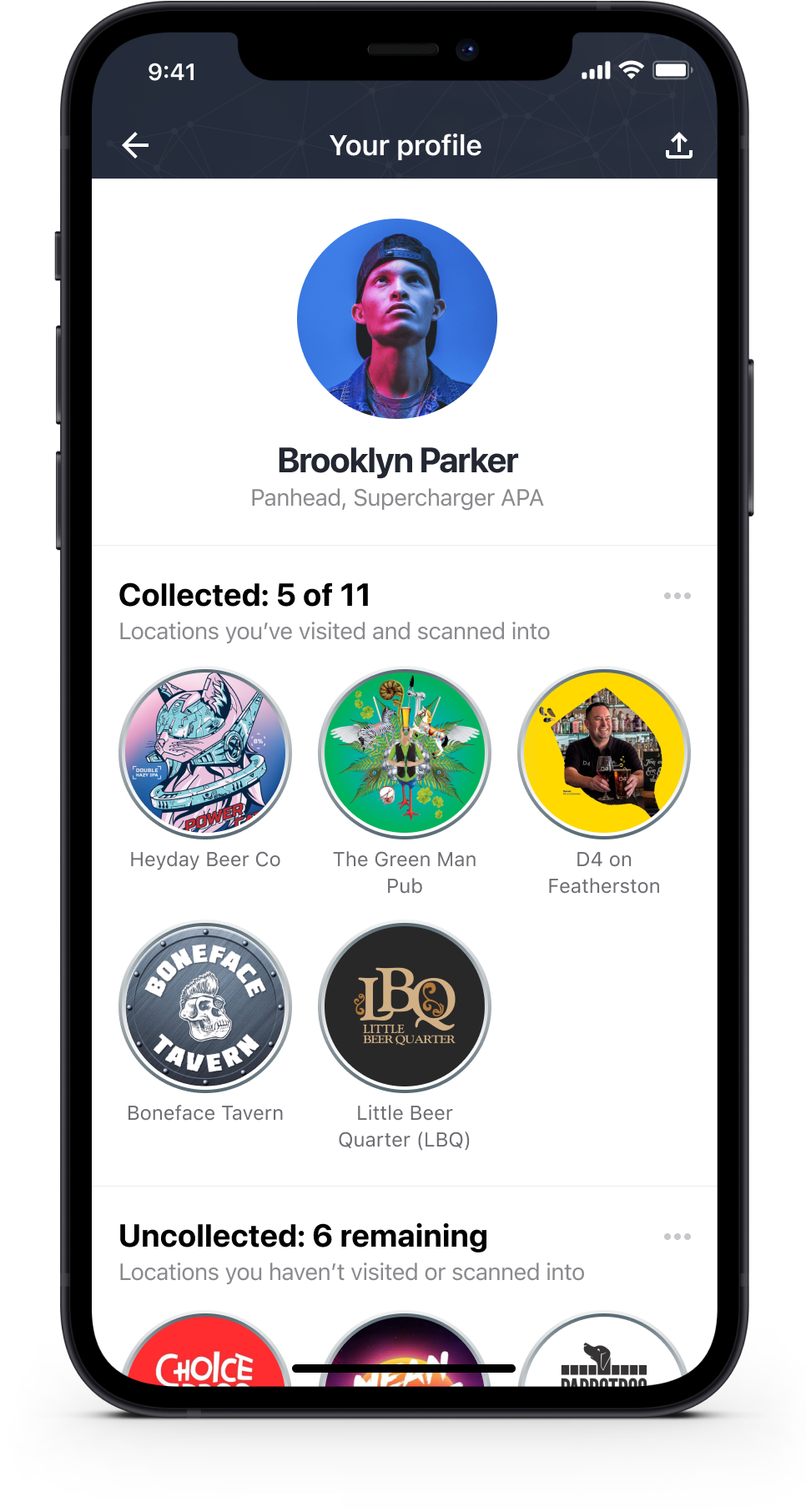 wellington-craft-beer-iphone-app-profile-badges