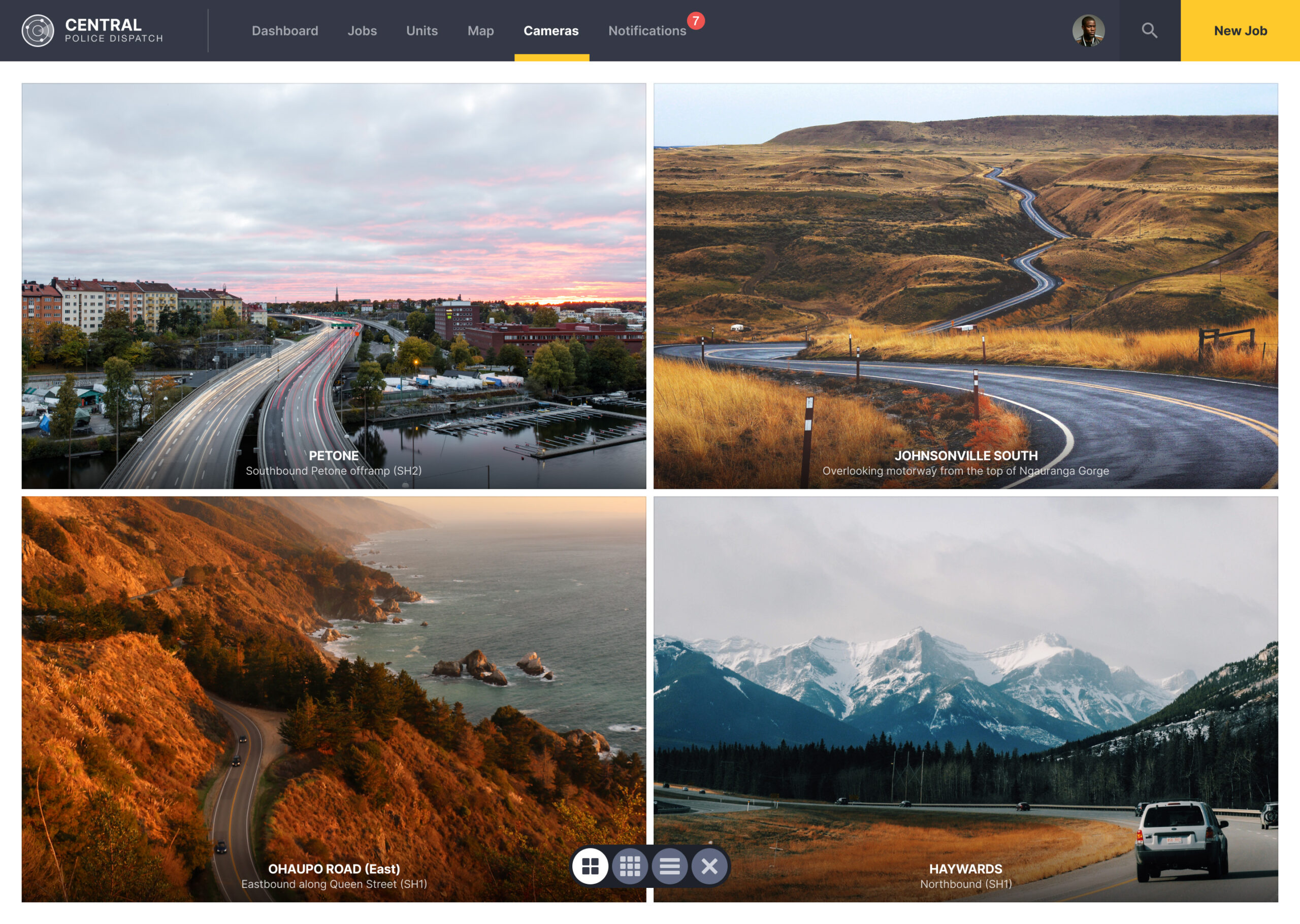 police-dispatch-dashboard-cameras-grid